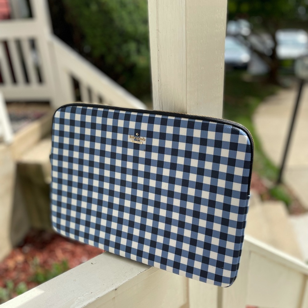 Kate Spade Gingham Universal Laptop Sleeve